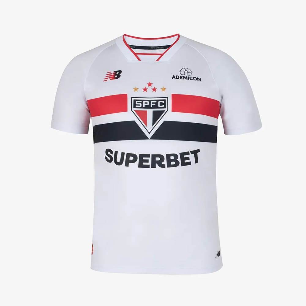Camisa São Paulo I New Balance 26/27 Torcedor Branca
