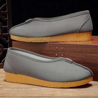Velho pequim sapatos de pano masculino 2026 primavera novo estilo respirável Retro de sola grossa sapatos masculinos cas