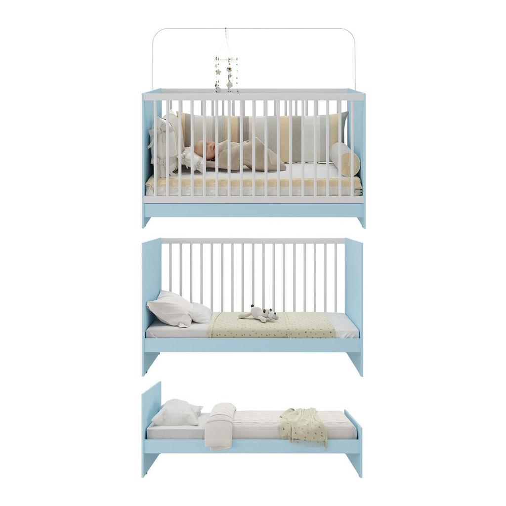 Berço 3 em 1 Multimóveis 60x130cm | Berço, Sofá e Minicama | MP0527G — imagem 2 de 2