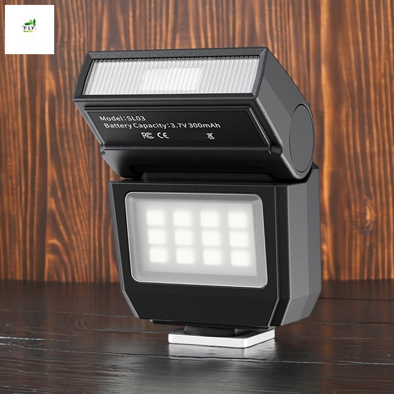 SL03 Flash Light Para Câmera DSLR-Speed Lite Fotografia Ao Ar Livre Vlog