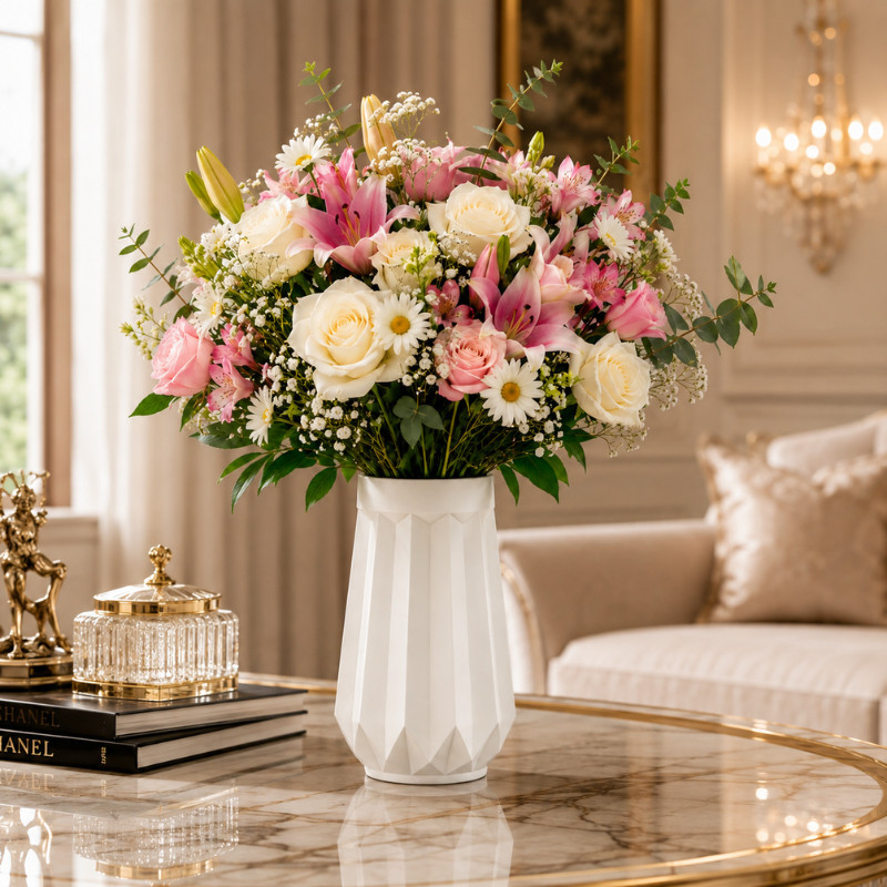 Vasos Decorativos de Plantas Artificial Decoração Para Sala Mesa e Quarto - A Pronta Entrega