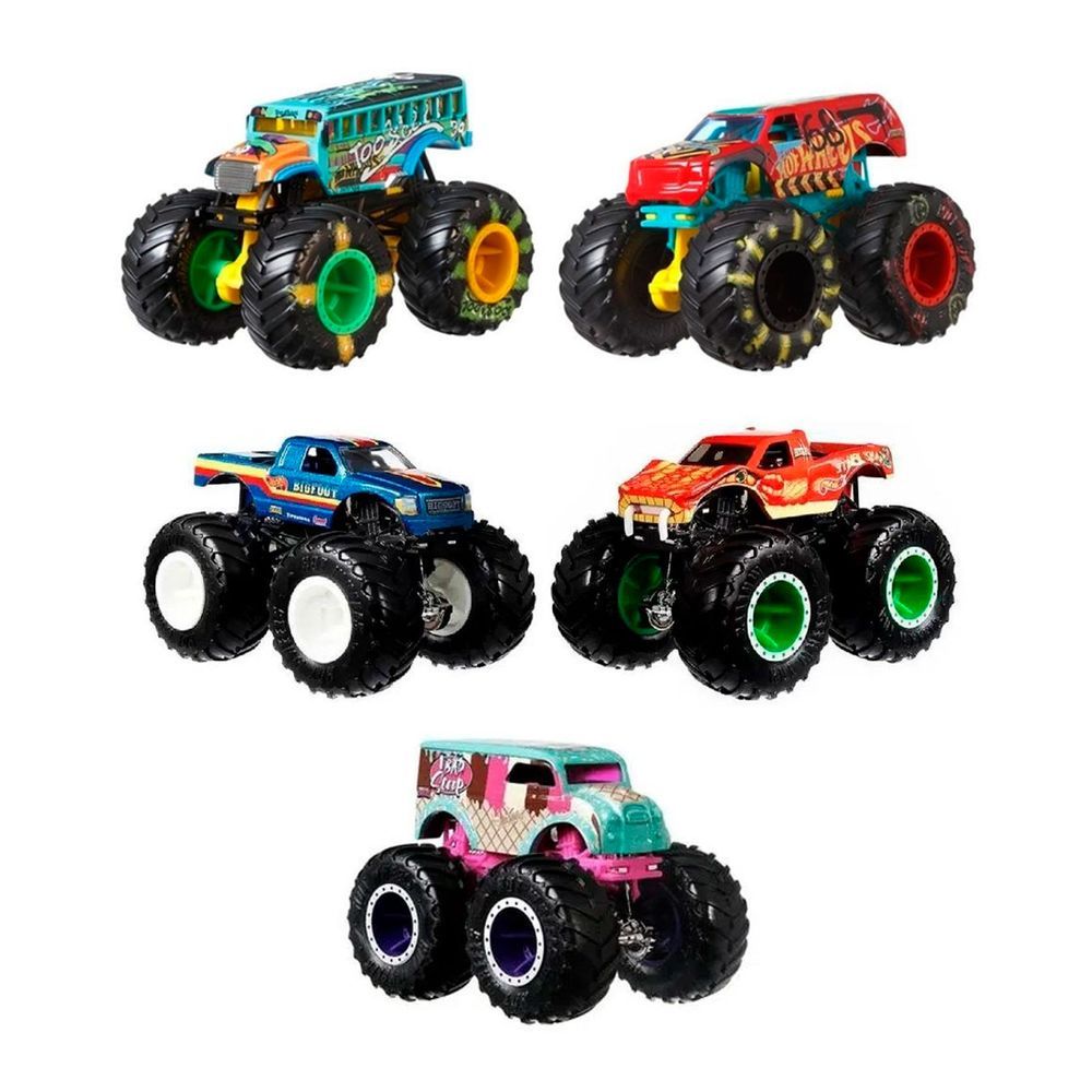 Conjunto com 2 Carrinhos Hot Wheels - Monster Trucks - Demolition Doubles - Sortido - Mattel — imagem 2 de 2