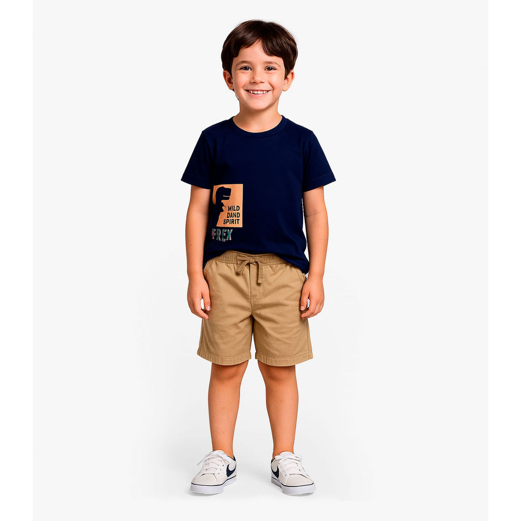 Conjunto Infantil Camiseta Com Bermuda Select Azul