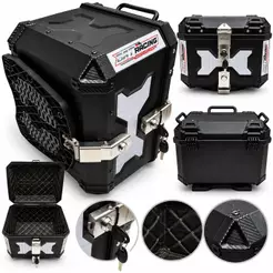 BAULETO PREMIUM PARA MOTO 38 LITROS DUPLA FECHADURA UNIVERSAL HONDA DRAFRA YAMAHA SUZUKI BAJAJ