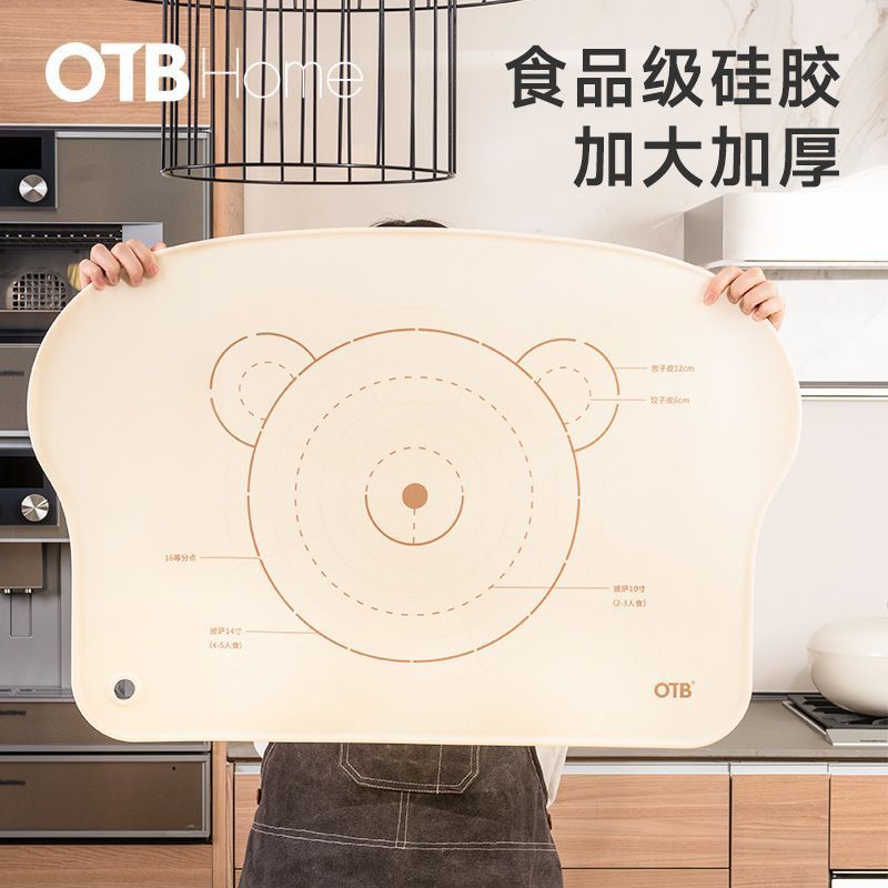 OTB Silicone amassar esteira engrossado grau alimentício japonês macarrão esteira doméstica rolando macarrão cozimento e