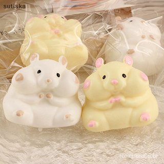 sutiska 1PC Silicone Pinch Deion Propulsor De Demônio Fofo Hamster Squeeze Toy TPR Fidget Brinquedos Sensoriais Para Cri