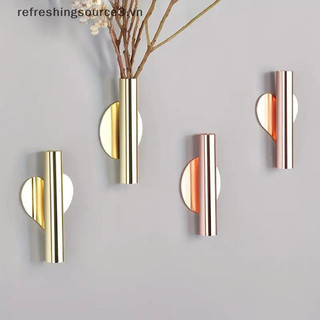 RC Fixado Na Parede Tubo De Flor Metal Vaso Decoração Suporte Rosa Ouro Para Exibir