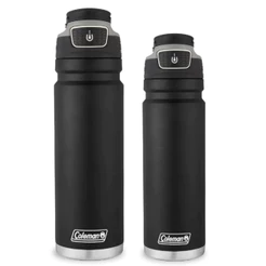 Kit com 2 Garrafas Térmicas FreeFlow AUTOSEAL® Preta 1,2L e 709ml Coleman