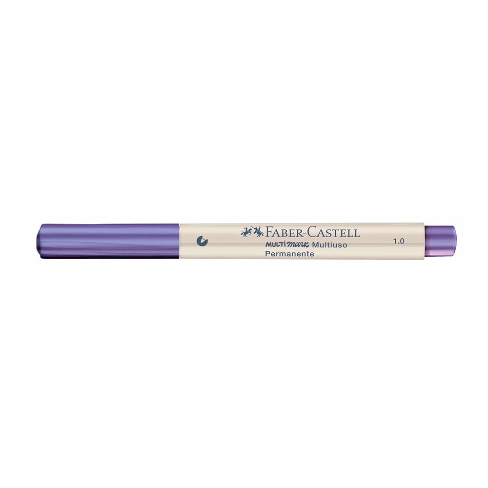 Pincel marcador multisuperfícies Multimark 1.0mm Violeta Metálico 357159 Faber-Castell