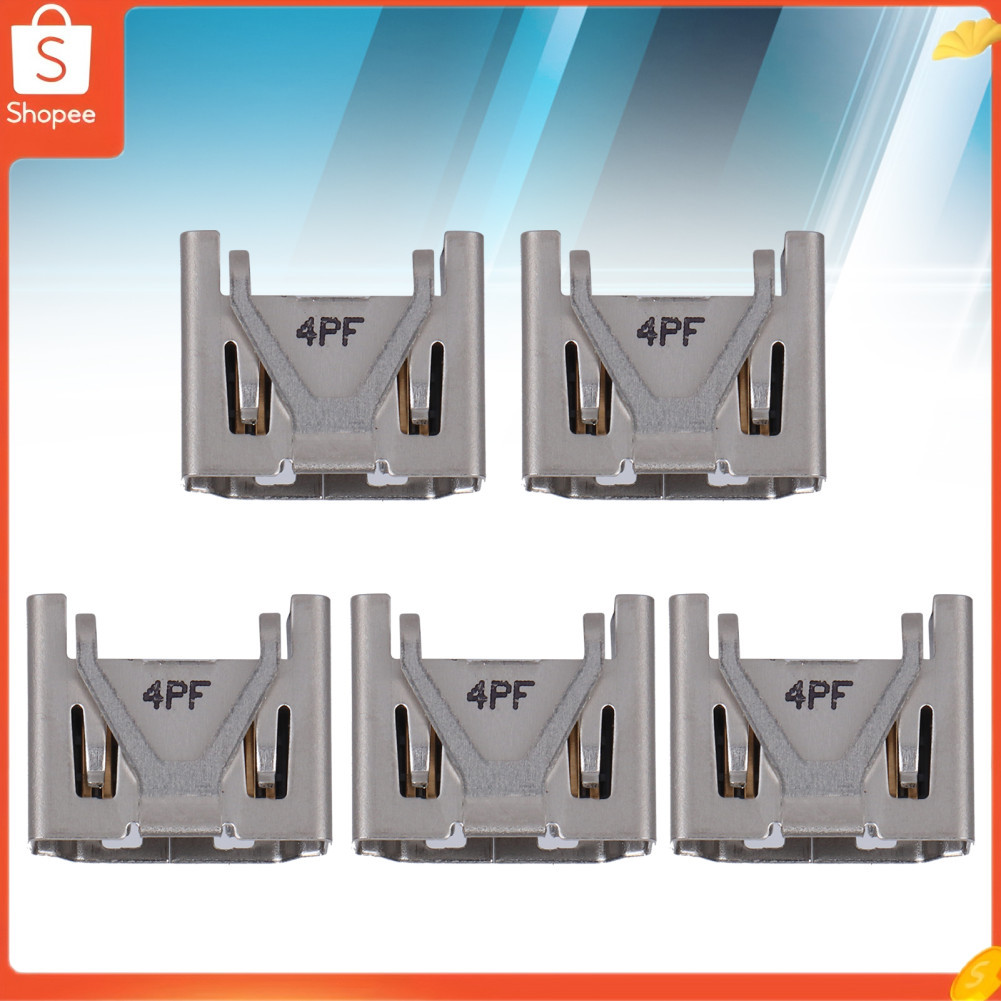 Interface de porta do conector do soquete do console do jogo 5pcs substituição hdmi para ps4 magro/pro com cortes