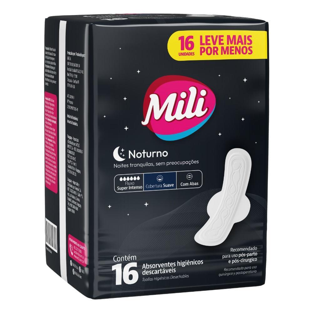 Absorvente Noturno Mili Suave C/ Abas 16 Unidades · foto 2