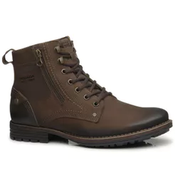 Bota Pegada Masculina em Couro Castanho 180745-03