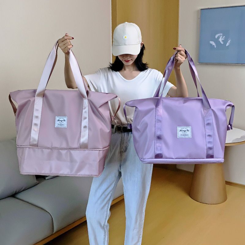 Bolsa de viagem de negócios feminina bolsa de bagagem de curta distância portátil saco de armazenamento de grande capaci