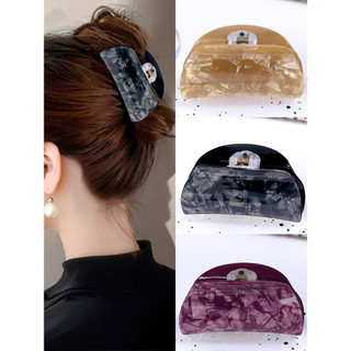 Japonês coreano temperamento clipe feminino verão 2024 novo estilo acrílico grampo de cabelo feminino cabeça traseira tu