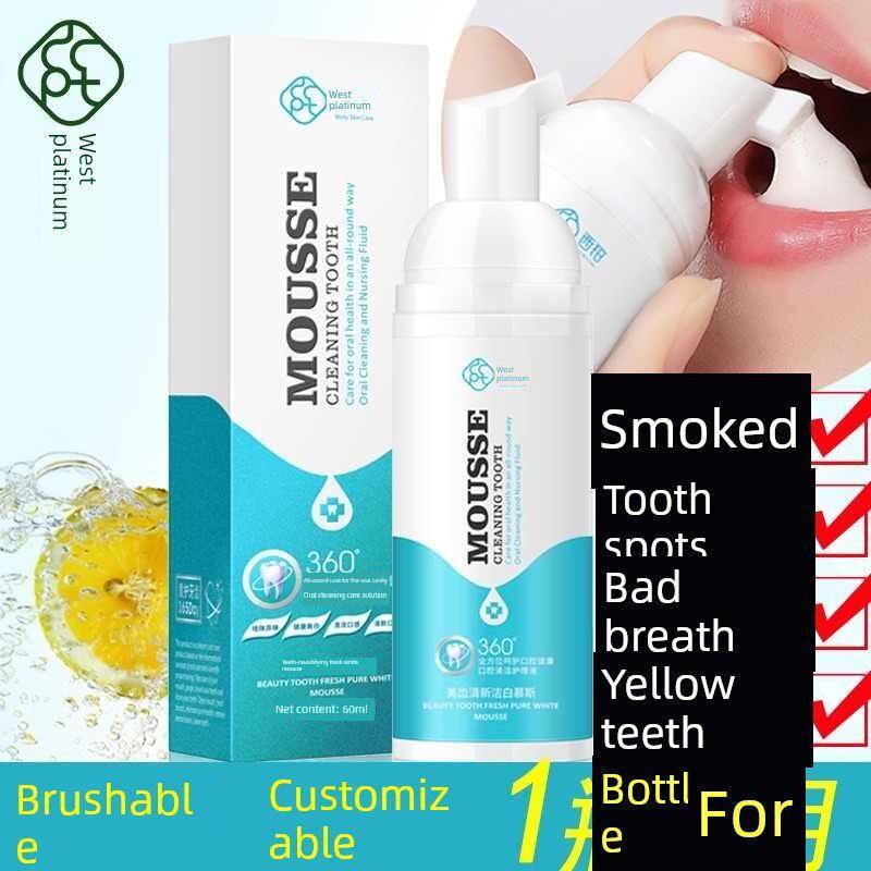 Crianças pasta de dente 6 a 12 anos de idade flúor dentes substituição período limpeza Mousse espuma creme dental clarea