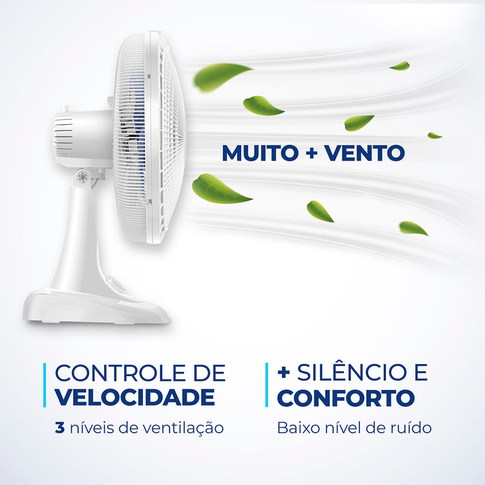 Ventilador de Mesa Mondial 6 Pás Super Power VSP-40-W - 40cm 220V · foto 2