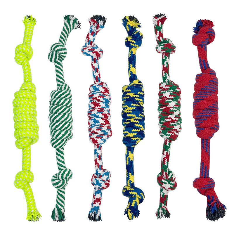 Brinquedo para mastigar para cães, resistente a mordidas, brinquedo em forma de nó para raças Teddy Corgi e Pomeranian, 