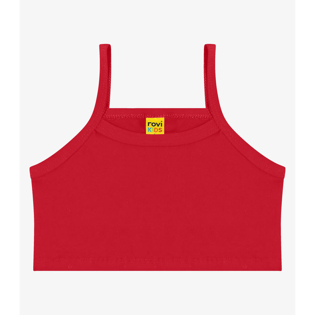 Top De Alça Infantil Rovi Kids Vermelho