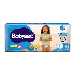 Fralda Babysec Ultrasec Tamanho XG Pacote Mega 30 Unidades