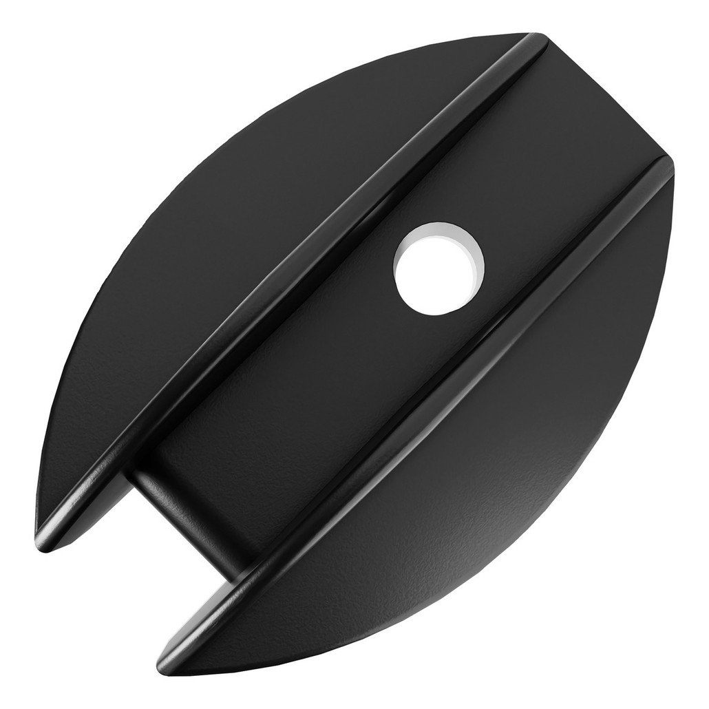 100un Isolador Castanha Oval 63mm Cerca Elétrica Alta Isolação Reforçada Alta Durabilidade Preta