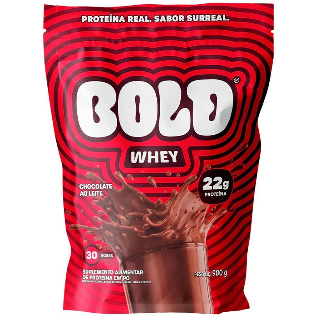 Bold Whey - 900g Refil Chocolate ao Leite - Bold em Oferta na Shopee