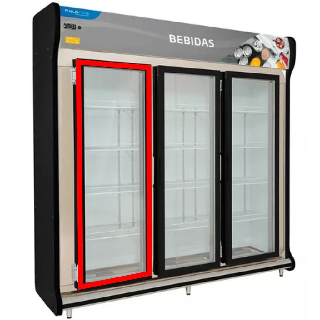 Gaxeta Expositor de 3 Portas Para Polofrio 2417 50x150