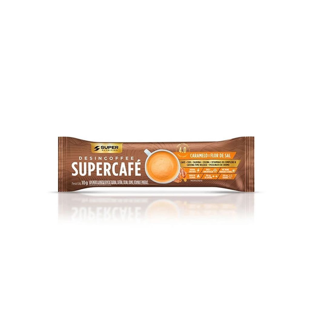 Supercafé - 1 Sachê 10g Caramelo e Flor de Sal - Desinchá em Oferta na Shopee