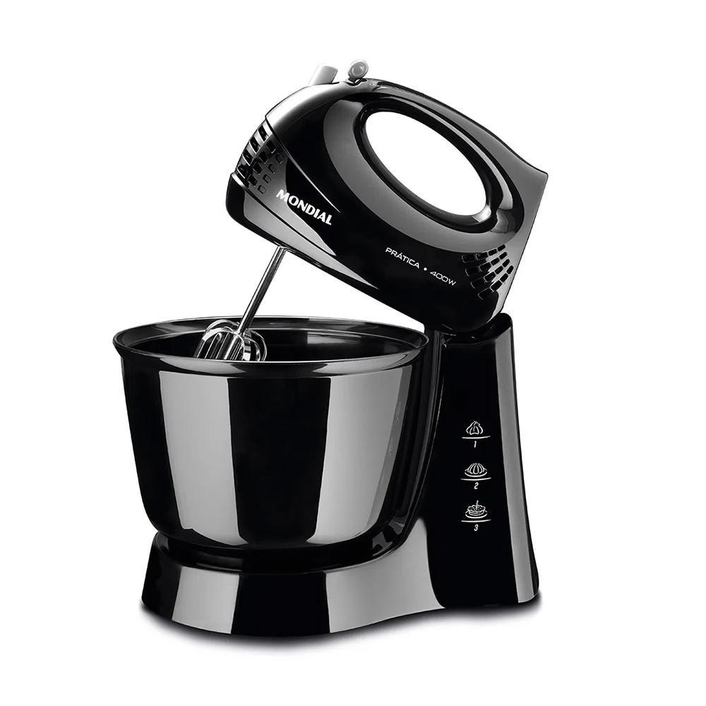 Batedeira Turbo 3 Velocidades B-44-B Mondial  Preto em Oferta na Shopee