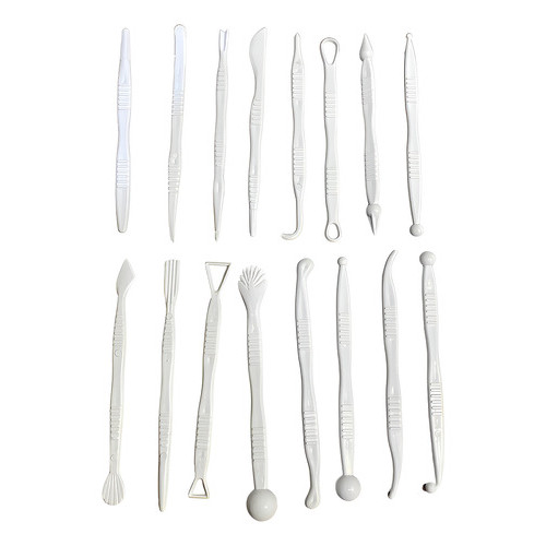 Kit Estecas Branca 16 Ferramentas, Boleadores P/ Latonagem