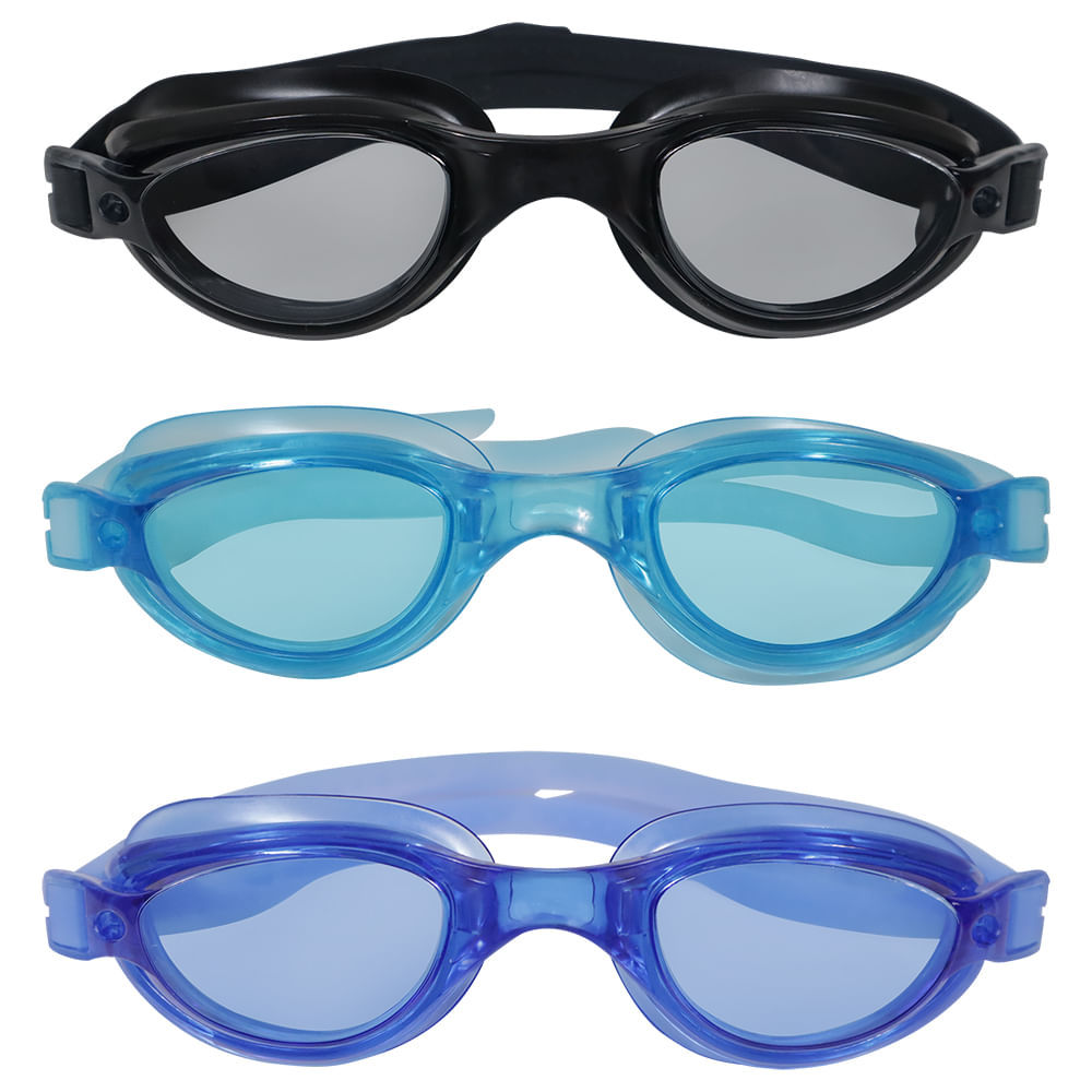 Óculos de Natação Pro com Case Cores Sortidas Bel em Oferta na Shopee