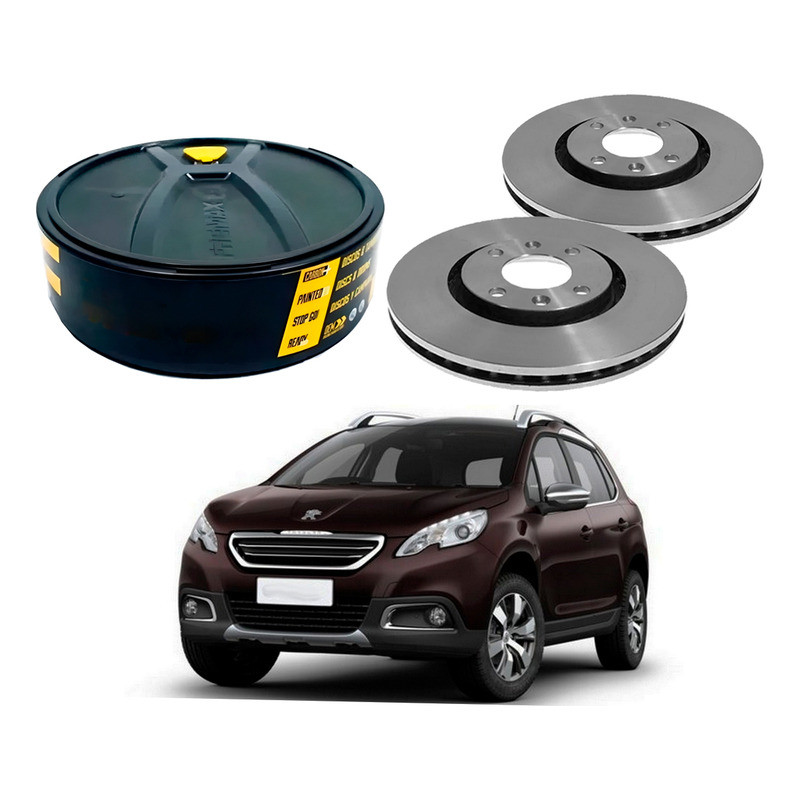 Disco Freio Dianteiro 283mm Peugeot 2008 1.6 Thp 2015 A 2018 em Oferta na Shopee
