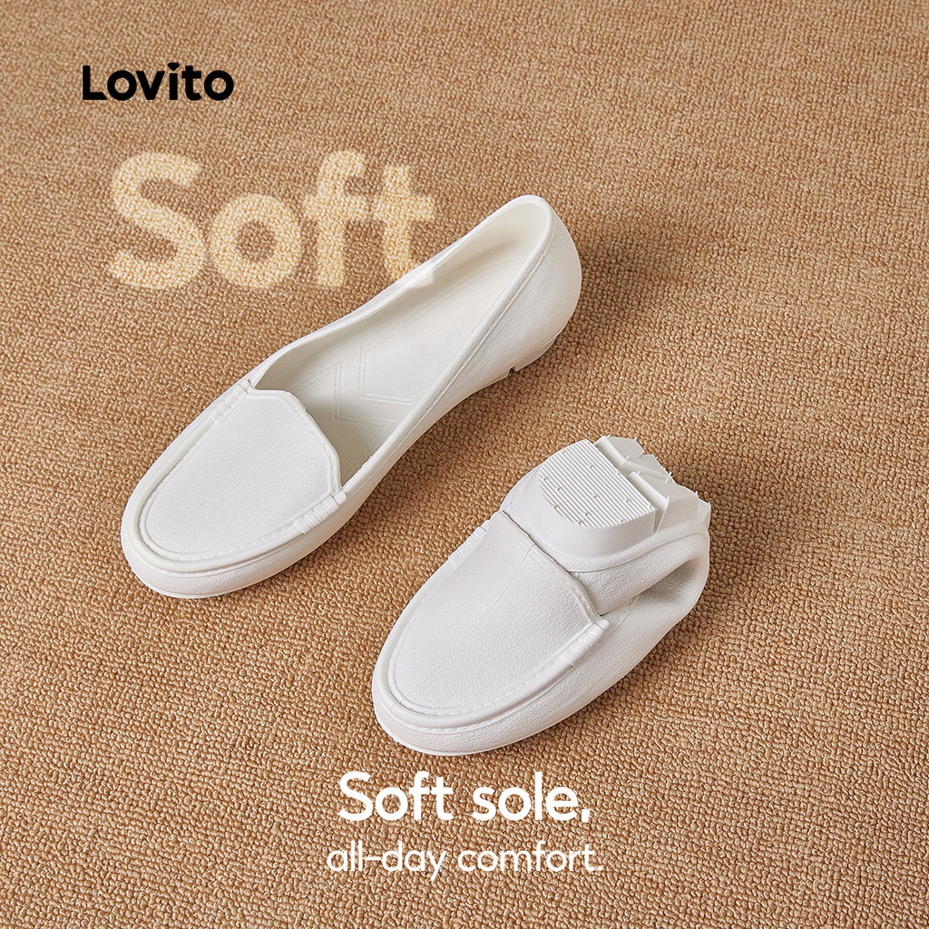 Lovito Sapatos Casuais de Sola Macia para mulheres LFAS2012 em Oferta na Shopee