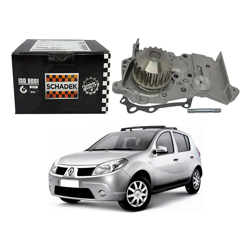 Bomba Dagua Schadek Sandero 1.6 16v 2007 A 2014 em Oferta na Shopee