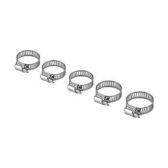 ABRACADEIRA DE ACO GALVANIZADO, 18-25MM, 5PCS // SPARTA