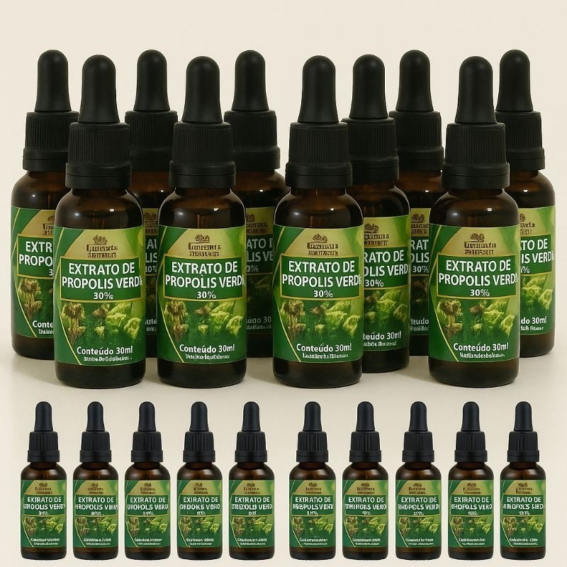 12/uni de extrato de própolis verde 30ml em Oferta na Shopee