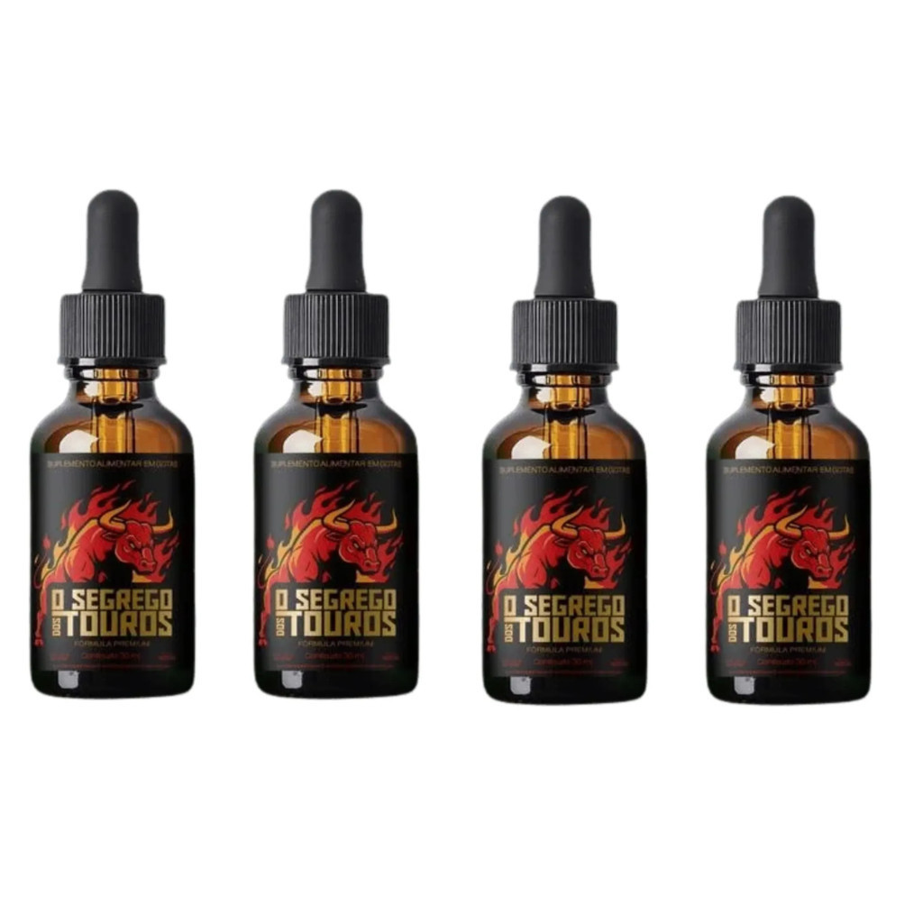 O Segredo dos Touros 30ml suplemento Alimentar 4 potes