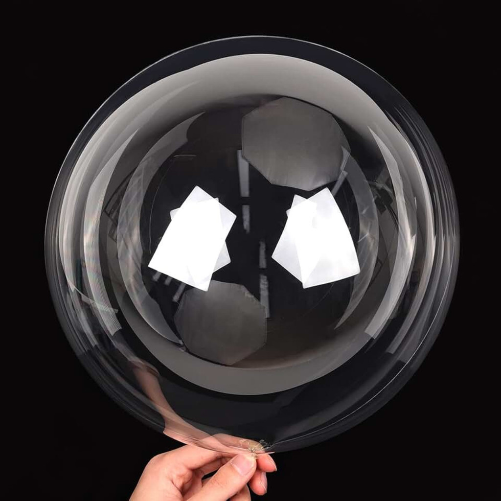 kit 5/10/25/50 Balão Bubble 18 Polegadas  45 Cm Cristal em Oferta na Shopee