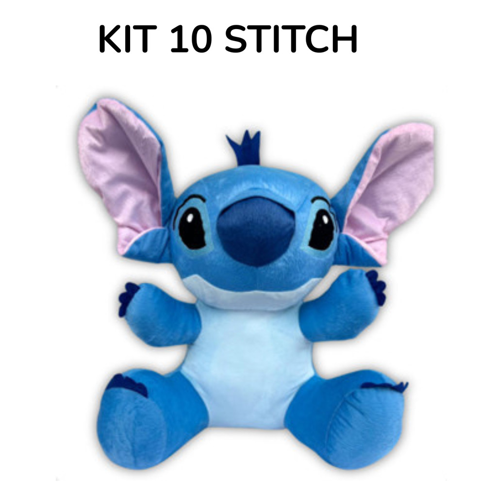 Kit 5 Bicho de Pelúcia Stitch Grande 23cm ou 50cm Lilo e Stitch Pelucia Criança Presente Antialérgico Melhor Preço