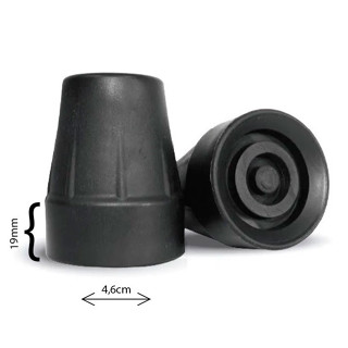 Kit 2 Ponteiras de Borracha Para Muleta Canadense Bengalas ou Auxiliar 19mm em Oferta na Shopee