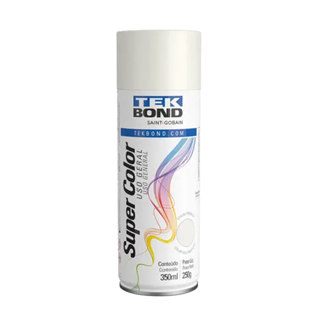 Tinta spray aerossol Super Color Branco brilhante 350ml Tekbond em Oferta na Shopee