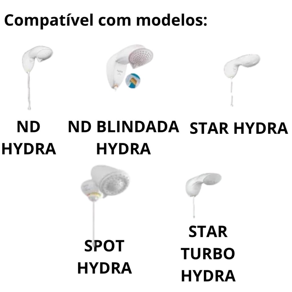 Haste Vareta Controle Temperatura Ducha 30cm Hydra — imagem 2 de 2