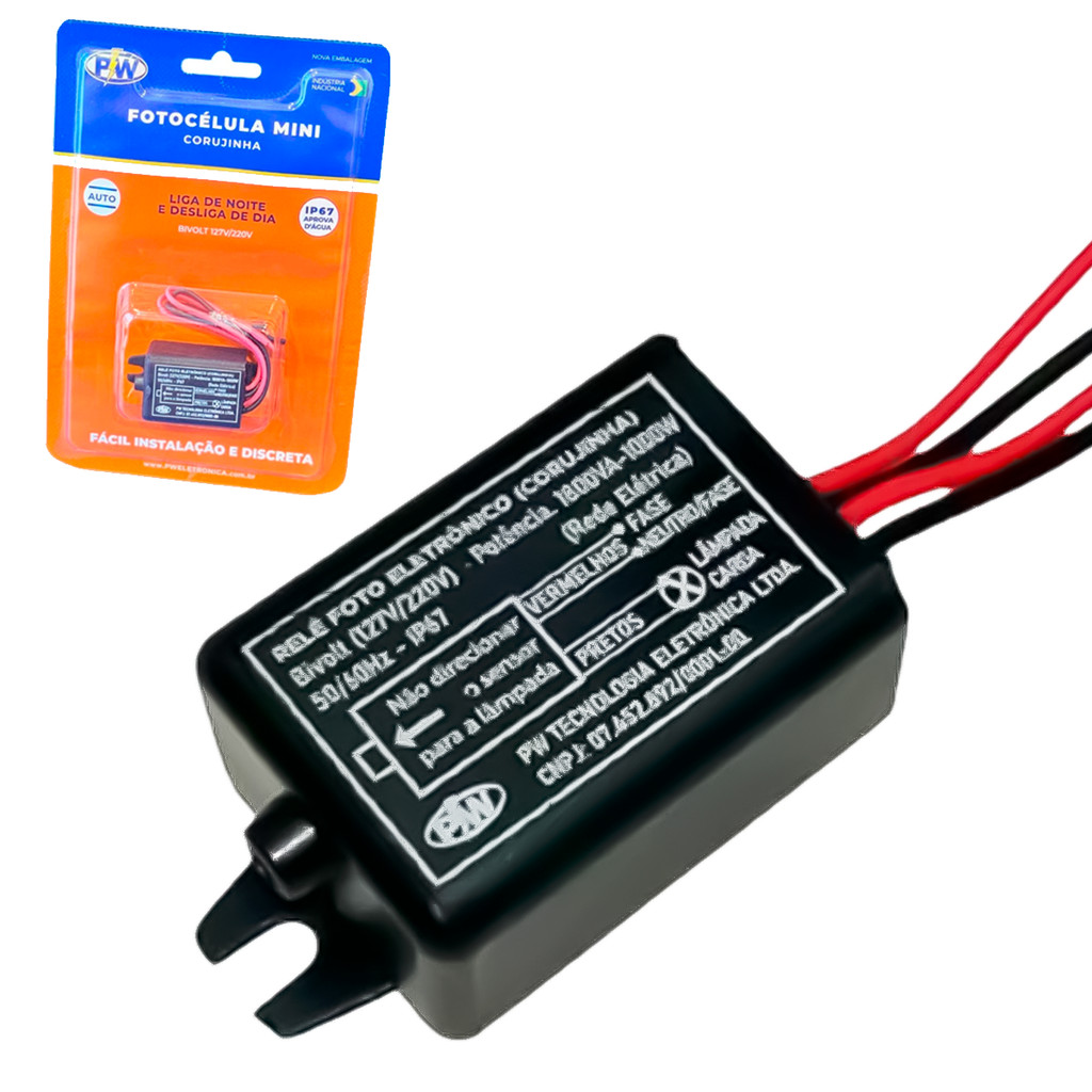 Fotocélula Corujinha Bivolt PW 313 Sensor Automático Iluminação Liga A Noite Desliga De Dia em Oferta na Shopee