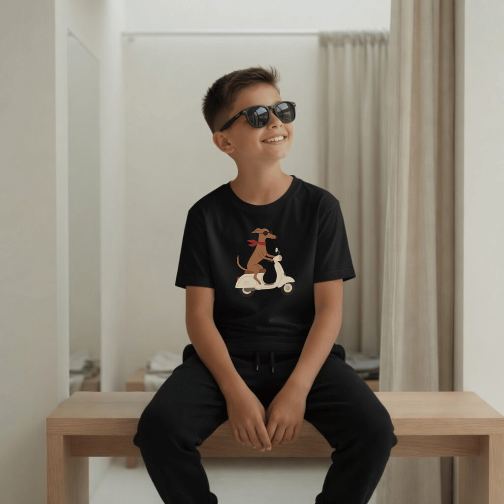 Camiseta Infantil e Juvenil Estampada Cachorro Na Bis 100% Algodão Premium Criança Personalizada Blusa Camisa Unissex