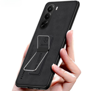 Capa De Telefone Para Realme P4X 4G Traseira Fosco Macio Luxo Couro Invisível Cavalete Anti Queda Casos