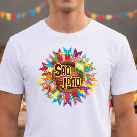 Camiseta São João Festa Junina Arraiá | Camisa Estampada Unissex Algodão Confortável lançamento