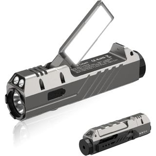 Lanterna EDC Plana Wurkkos HD05, 3100 Lúmens, Lanterna LED Recarregável 4 em 1 com Luz UV, Luz Vermelha e Luz Lateral Do