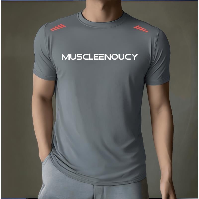 [Ice Sense Men Short T] Alta elasticidade antirrugas verão leve de secagem rápida respirável lazer esportes treinamento