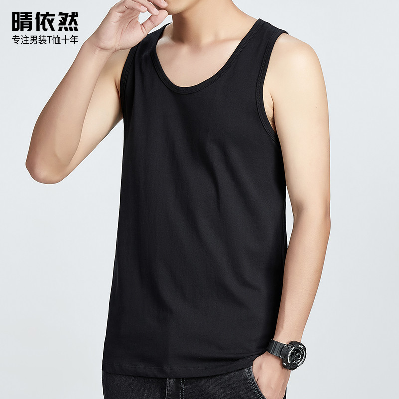 Verão masculino solto street wear basquete esportes colete sem mangas camiseta street wear Undershirt roupas superiores 