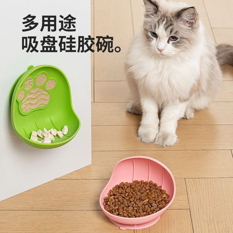 Ventosa de Silicone tigela para animais de estimação Anti-derrubamento tigela de água para animais de estimação grande c