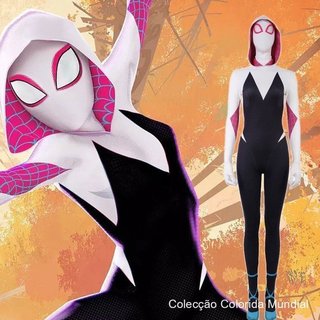 Macacão de Cosplay da Mulher-Aranha Gwen do Universo Paralelo, Vestido de Festival PQHE 831S 2TBO